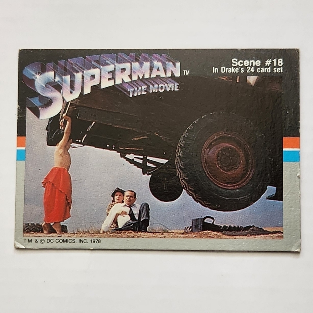Vintage 1978 Drake’s Cakes Superman: The Movie Trading Card - Scene #18